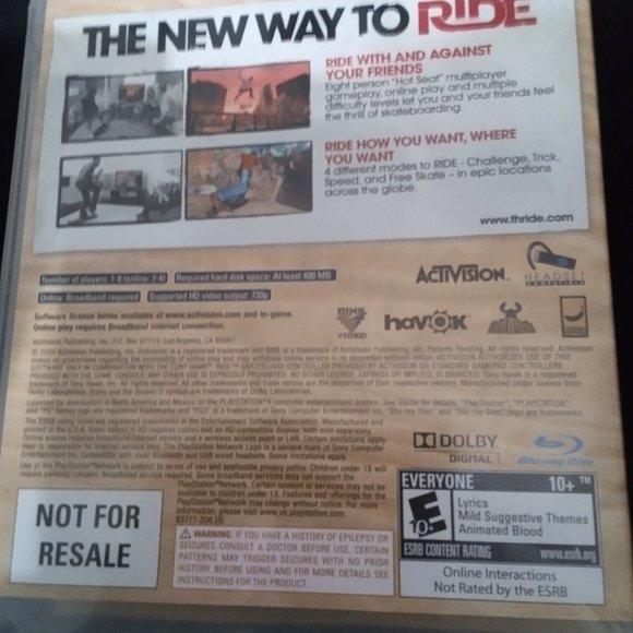 Tony Hawks PS3 RIDE Game - Picture 2 of 3